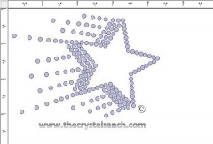 Shooting Star Rhinestone Transfer CRY111c