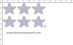 Star 1in Filled Rhinestone Transfer CRY153c