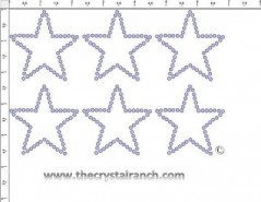 Star Outline Rhinestone Transfer CRY179c