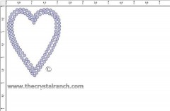 Heart Rhinestone Transfer CRY217ck