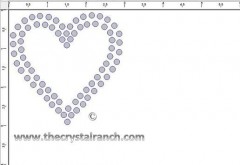 Heart Stud Transfer CRY223