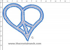 Peace Heart Transfer CRY226