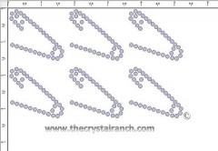 Safety Pin Rhinestone Transfer CRY265c