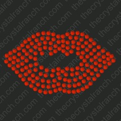 DY230 Lips Rhinestone Decal