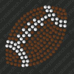 DS101 Football Rhinestone Decal