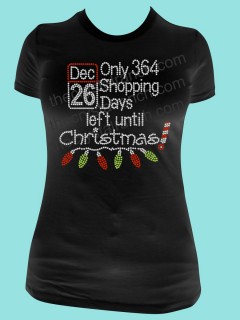 Only 364 Shopping Days left until Christmas! Rhinestone Tee TH106
