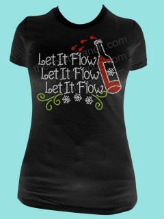 Let it Flow! Rhinestone Tee TH116