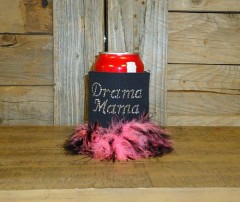 Drama Mama Rhinestone Drink Koozie K049
