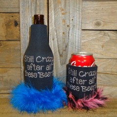 Still Crazy After all these Beers Rhinestone Drink Koozie KB146