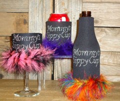 Mommy's Sippy Cup Rhinestone Drink Koozie KK094