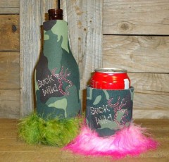 Buck Wild Rhinestone Drink Koozie KR123