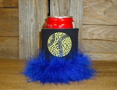 Tennis Ball Rhinestone Drink Koozie KS023A