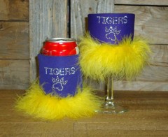 Tigers Rhinestone Drink Koozie KT043
