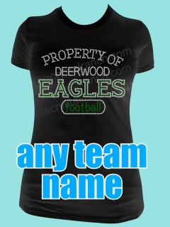 PROPERTY OF... Custom Rhinestone Tee TP001