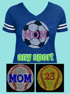 Sports Ball Rhinestone Tee TS263