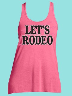 Let's Rodeo Glitter and Rhinestone Tee TRV048