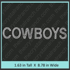 Cowboys Rhinestone Transfer CRT004