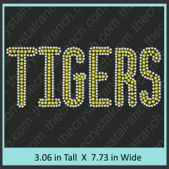 Tigers Rhinestone Transfer CRT066