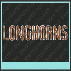 Longhorns Rhinestone Transfer CRT073
