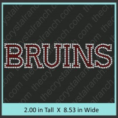 Bruins Rhinestone Transfer CRT101