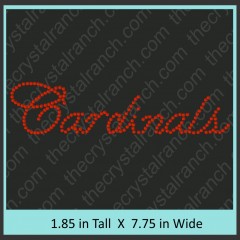 Cardinals Rhinestone Transfer CRT118