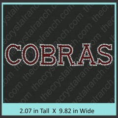 Cobras Rhinestone Transfer CRT122