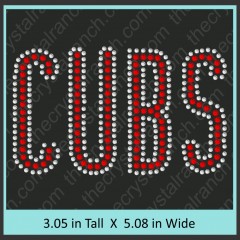 Cubs Rhinestone Transfer CRT135