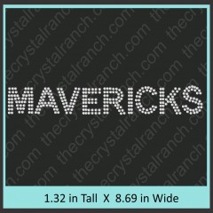 Mavericks Rhinestone Transfer CRT175