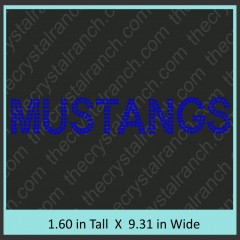 MUSTANGS Rhinestone Transfer CRT180