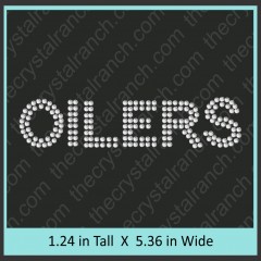 Oilers Rhinestone Transfer CRT184