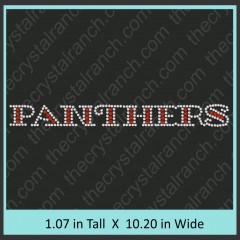 Panthers Rhinestone Transfer CRT189