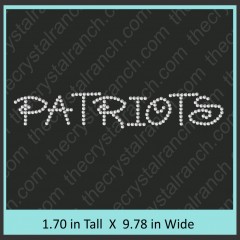 Patriots Rhinestone Transfer CRT203