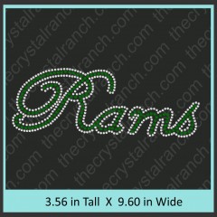 Rams Rhinestone Transfer CRT211