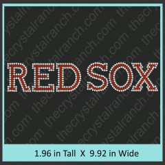 Red Sox Rhinestone Transfer CRT215