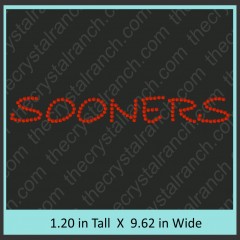 Sooners Rhinestone Transfer CRT222