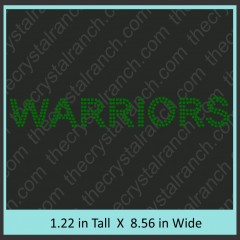Warriors Rhinestone Transfer CRT241