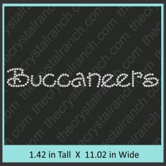 Buccaneers Rhinestone Transfer CRT256