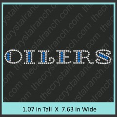 Oilers Rhinestone Transfer CRT260