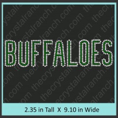 Buffaloes Rhinestone Transfer CRT269