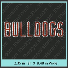 Bulldogs Rhinestone Transfer CRT271