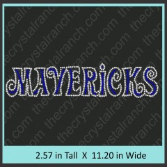 Mavericks Rhinestone Transfer CRT274