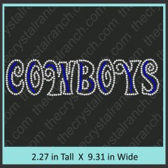 Cowboys Rhinestone Transfer CRT282