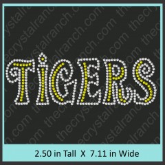 Tigers Rhinestone Transfer CRT288