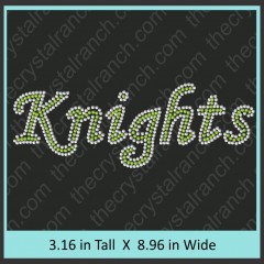 Knights Rhinestone Transfer CRT297