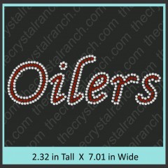 Oilers Rhinestone Transfer CRT298