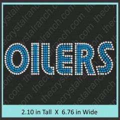 Oilers Rhinestone Transfer CRT309 