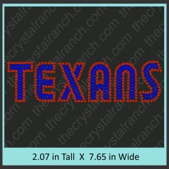 Texans Rhinestone Transfer CRT311