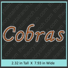 Cobras Rhinestone Transfer CRT326