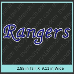 Rangers Rhinestone Transfer CRT328
