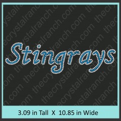 Stingrays Rhinestone Transfer CRT332